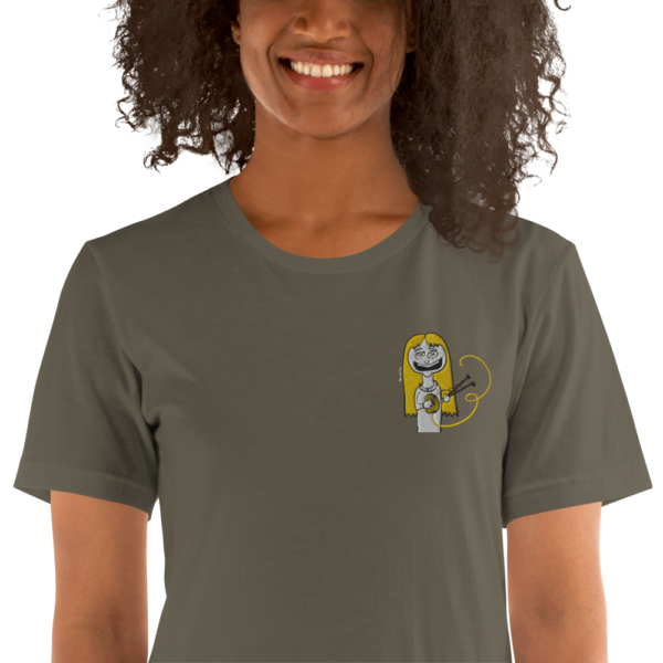 Camiseta de manga corta unisex tejedora feliz happy knitter - Image 24