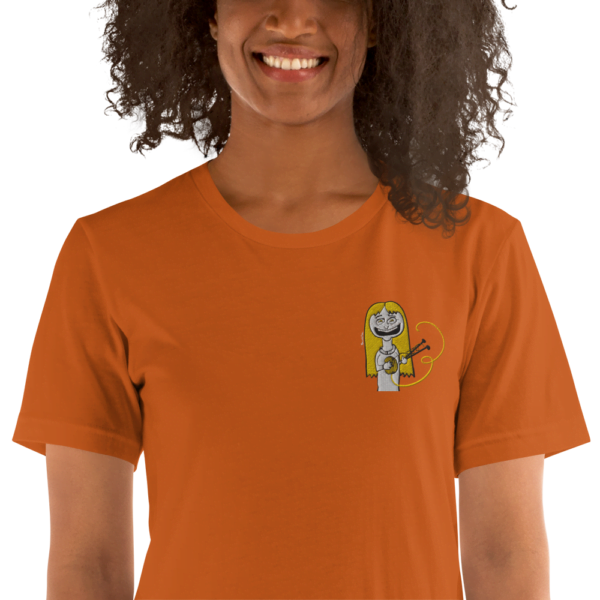 Camiseta de manga corta unisex tejedora feliz happy knitter - Image 28