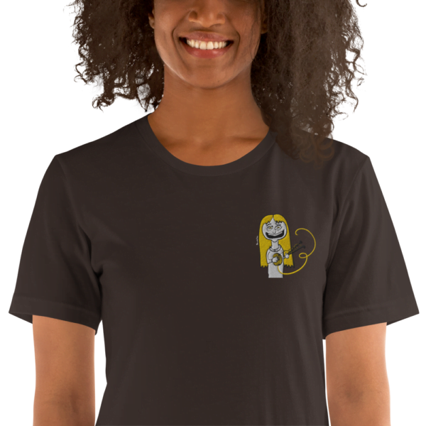 Camiseta de manga corta unisex tejedora feliz happy knitter - Image 8