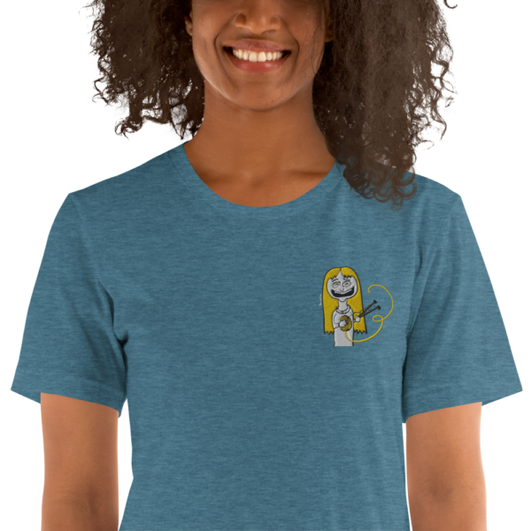 Camiseta de manga corta unisex tejedora feliz happy knitter - Image 30