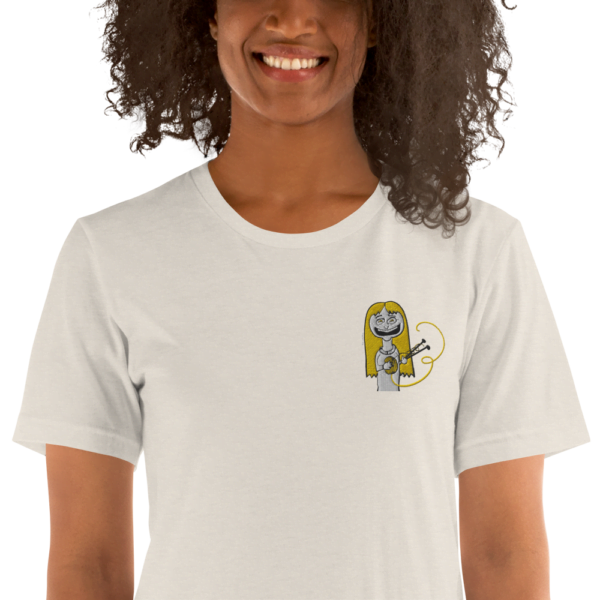 Camiseta de manga corta unisex tejedora feliz happy knitter - Image 56