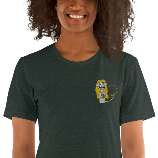 Camiseta de manga corta unisex tejedora feliz happy knitter - Image 12