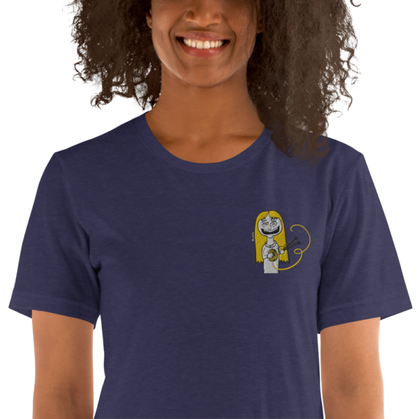 Camiseta de manga corta unisex tejedora feliz happy knitter - Image 10