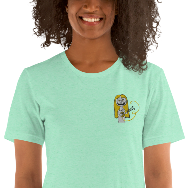 Camiseta de manga corta unisex tejedora feliz happy knitter - Image 60