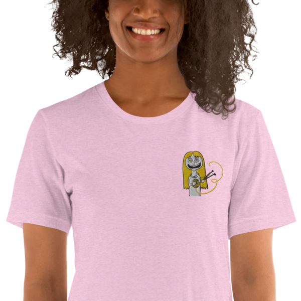 Camiseta de manga corta unisex tejedora feliz happy knitter - Image 42