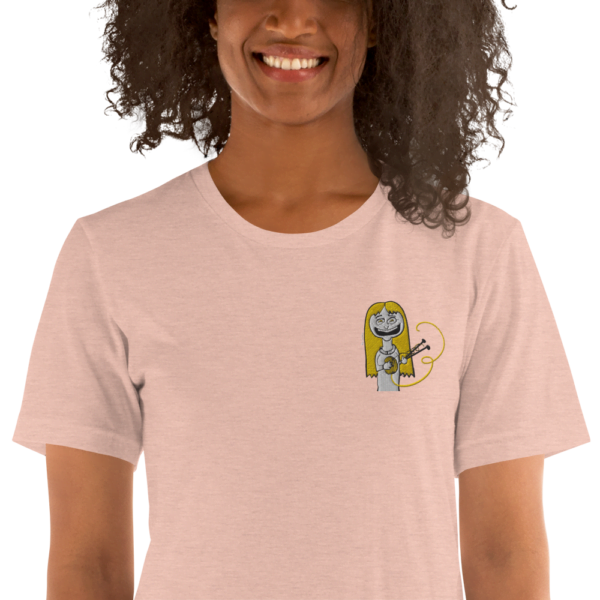 Camiseta de manga corta unisex tejedora feliz happy knitter - Image 48