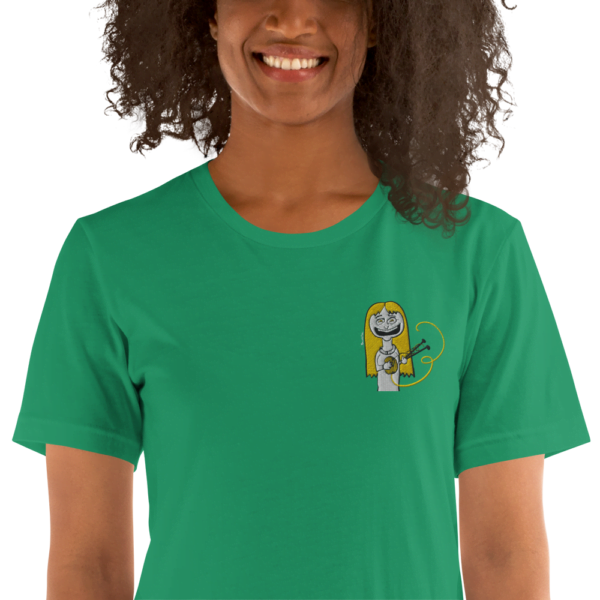 Camiseta de manga corta unisex tejedora feliz happy knitter - Image 34