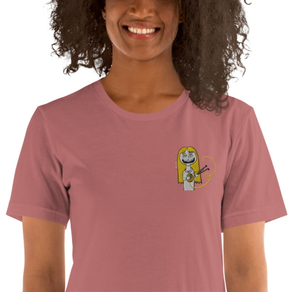 Camiseta de manga corta unisex tejedora feliz happy knitter - Image 36