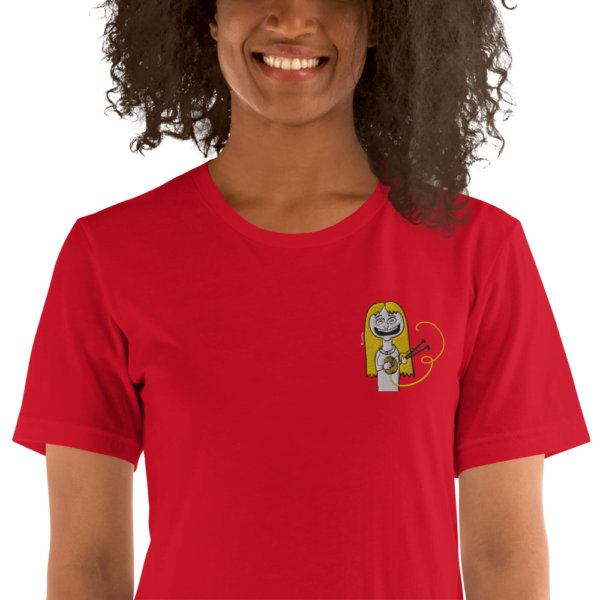 Camiseta de manga corta unisex tejedora feliz happy knitter - Image 14