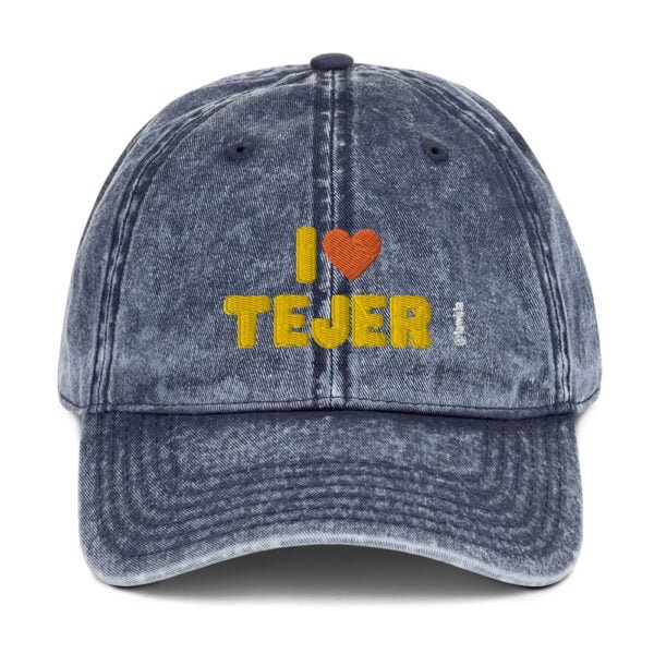 Gorra I LOVE TEJER algodón vintage