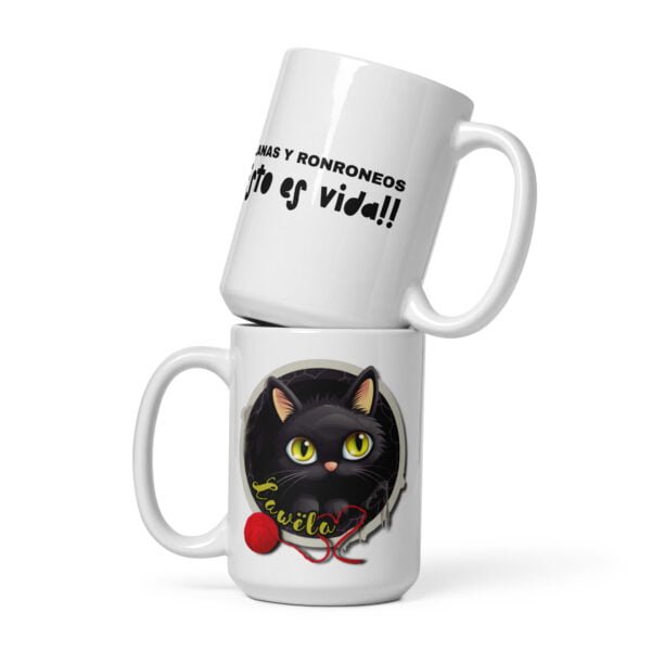 Taza tejedoras y gatos