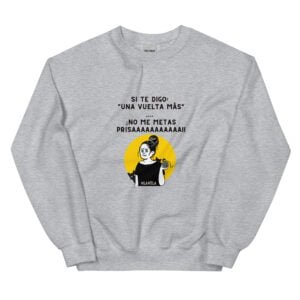 Sudadera unisex Tejedora sin prisa
